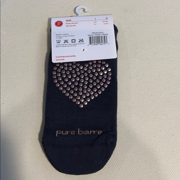 Pure Barre Heart Sticky Socks - Picture 2 of 3